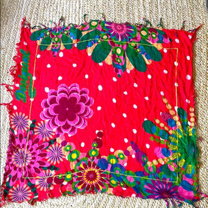 desigual Vibrant Floral Scarf printed